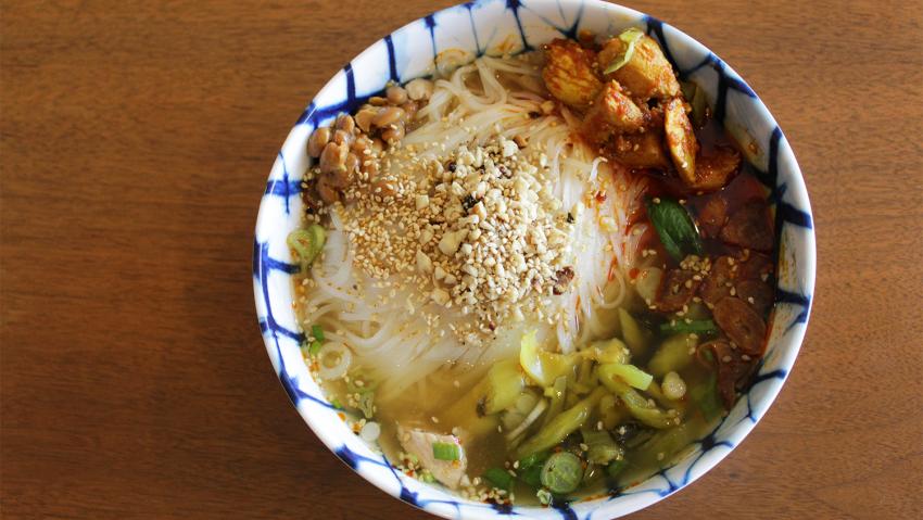 Noodle bowl at Urban Burma in Aurora, CO