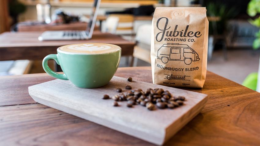 Jubilee Roasting Co coffee beans and bagged coffee