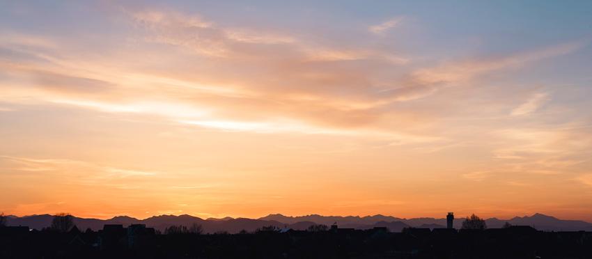 Sunset in Aurora Colorado