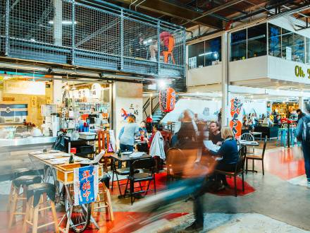 Shoppers at Stanley Marketplace